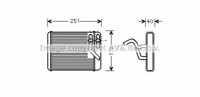 AVA QUALITY COOLING hy6140 -  Теплообменник, отопление салона